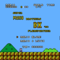 Super Mario Brothers DX Title Screen